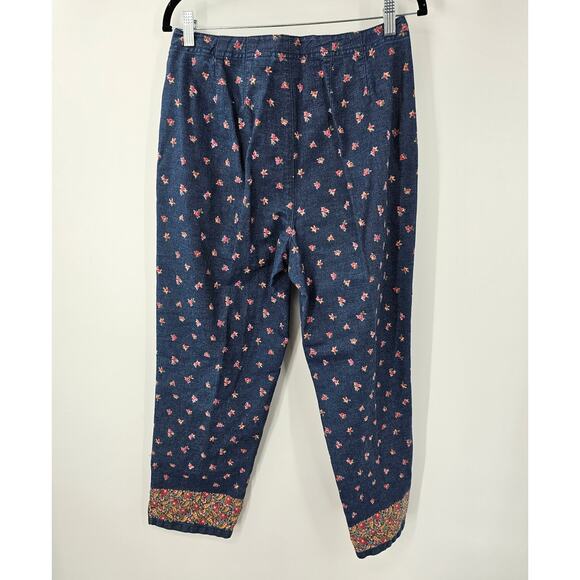 LIZ CLAIBORNE Denim Floral Jeans Pants Womens Size 10 - Picture 3 of 3